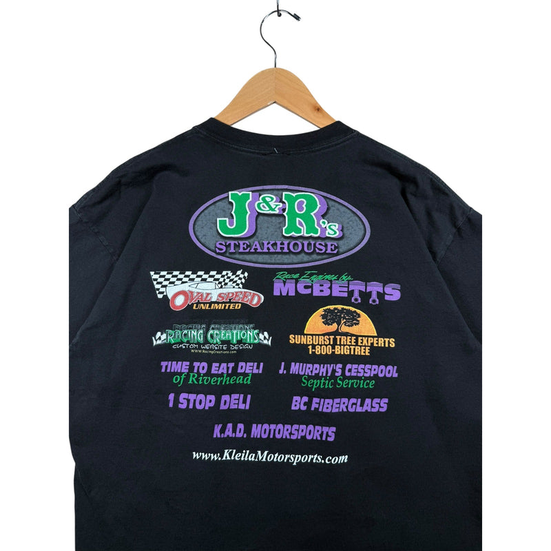 Vintage NASCAR Greg Kleila Motorsports J&R's Steakhouse T-Shirt