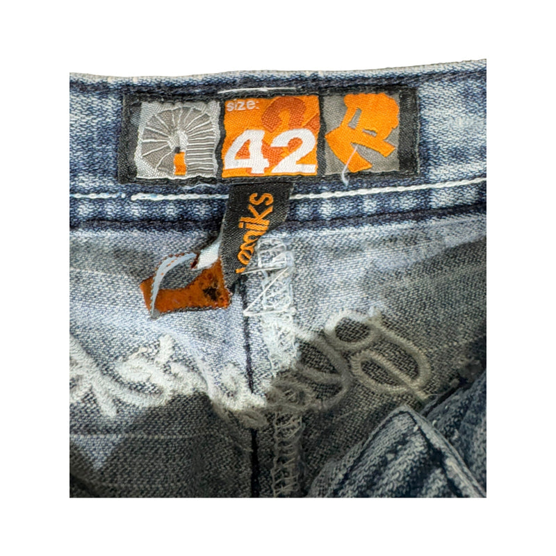 Vintage Akademiks Embroidered Bermuda Denim Shorts 34x14
