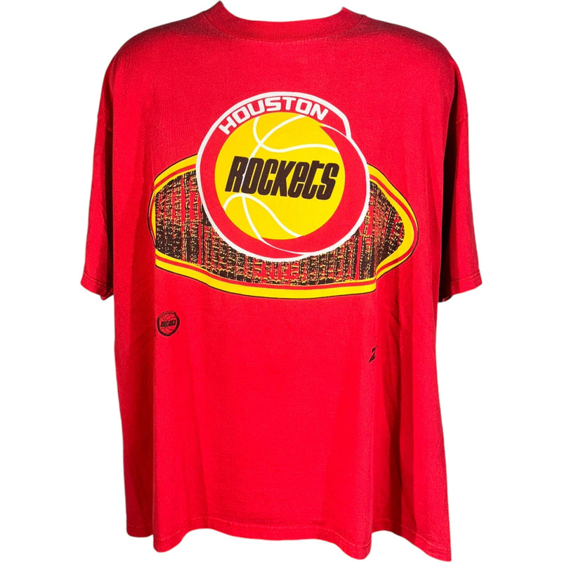 Vintage Houston Rockets Zubaz Logo Tee 90s