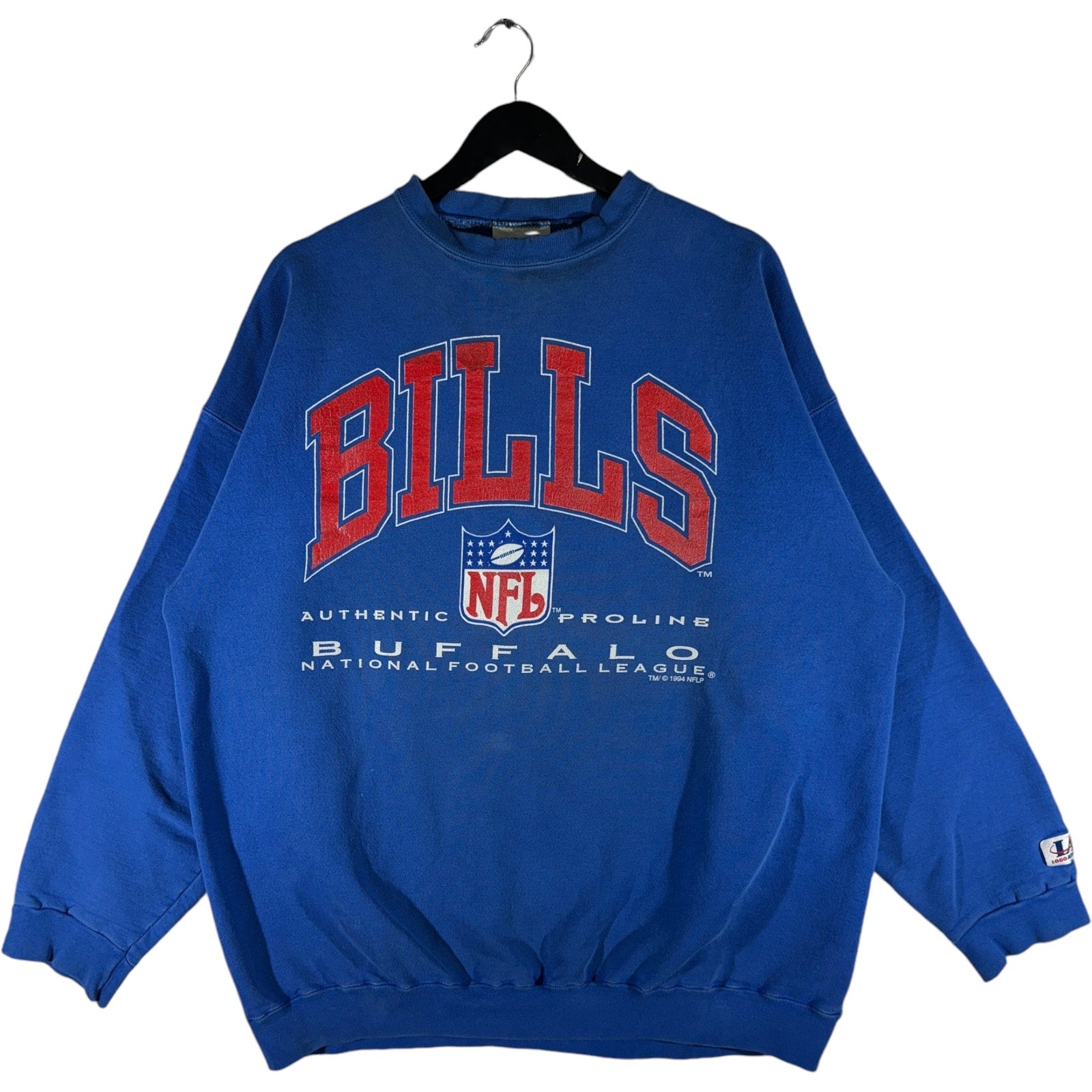 Vintage Logo Athletic Buffalo Bills NFL Spellout Crewneck 90s