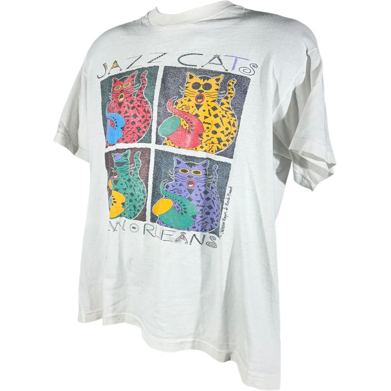 Vintage Jazz Cats New Orleans Souvenir Tee 1992