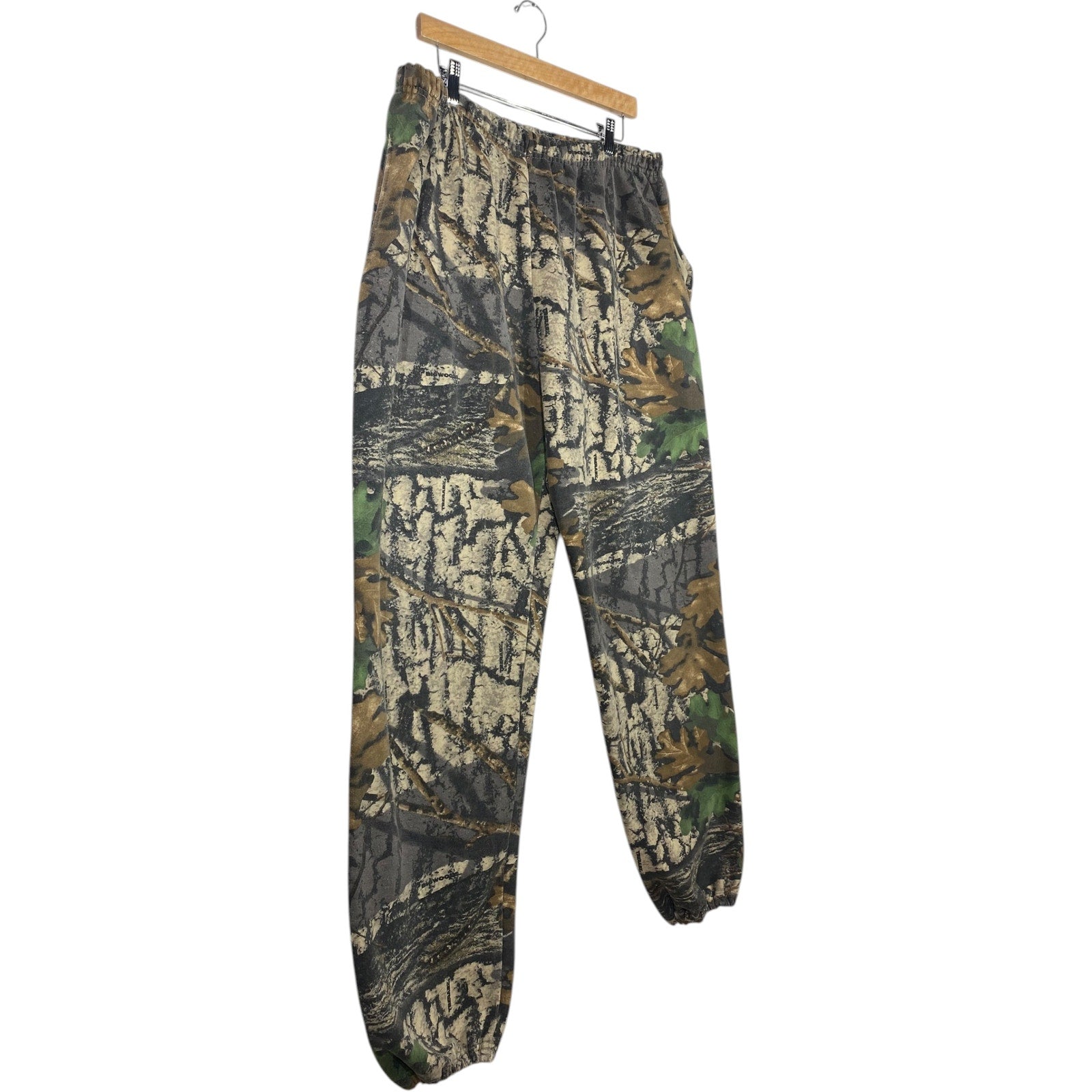 Vintage Woodland Camo Jogger Sweatpants 2X
