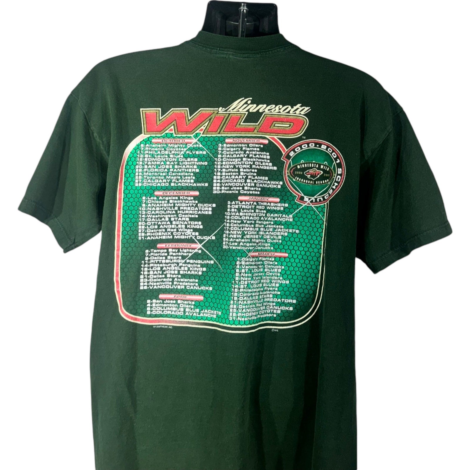 Vintage Minnesota Wild Inaugural Season NHL Tee '00-'01