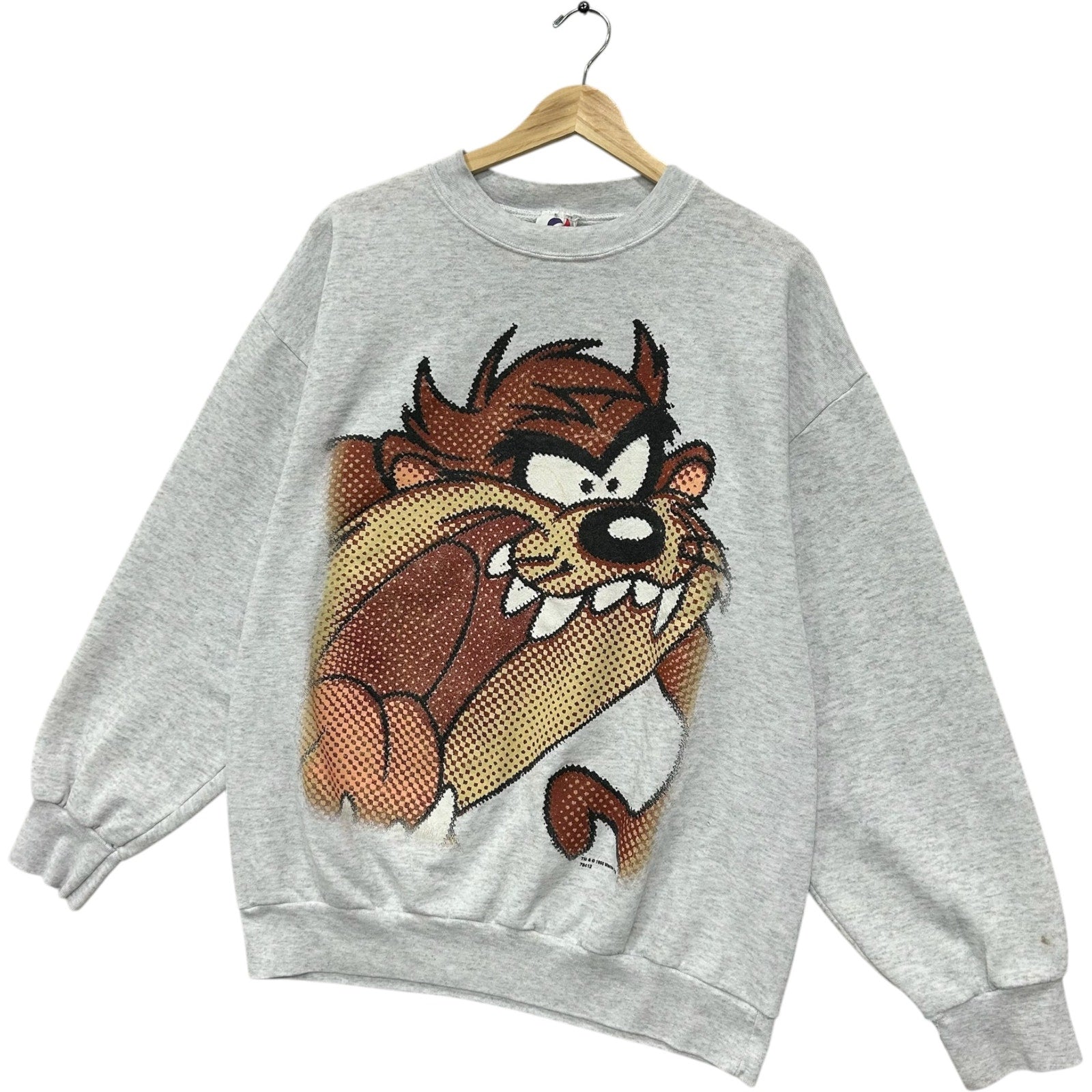 Vintage Looney Tunes Taz Big Face Crewneck