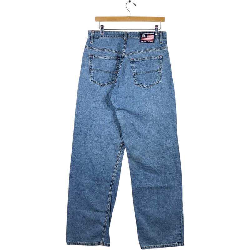 Vintage Polo Ralph Lauren Wide Leg Denim Jeans 32 x 33