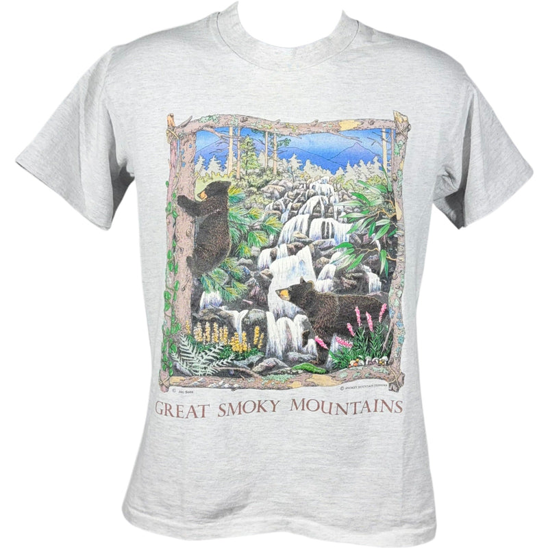 Vintage Great Smoky Mountains Wildlife Souvenir Tee 90s