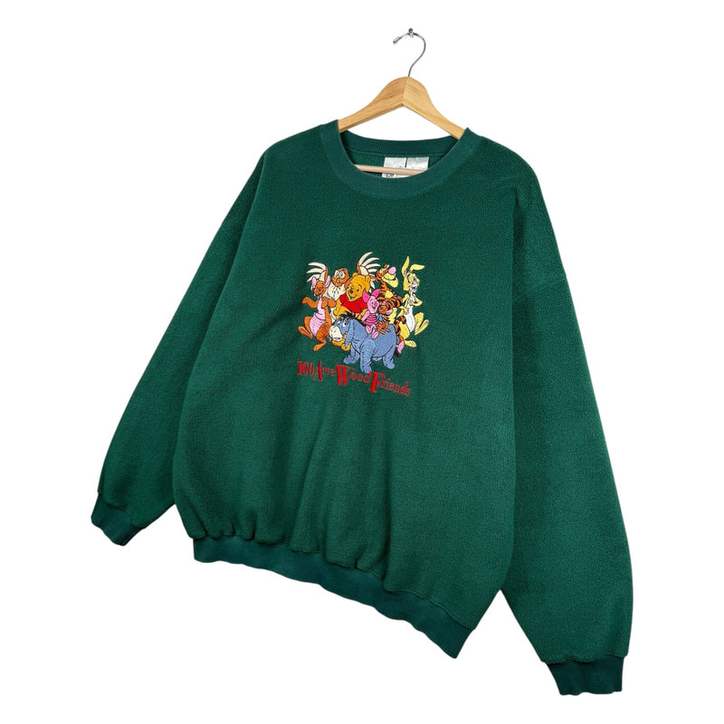 Vintage Disney Winnie The Pooh Family Fleece Sweatshirt