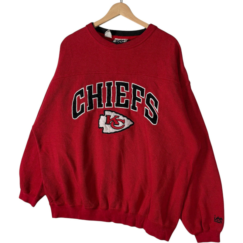 Vintage Kansas City Chiefs Embroidered Spellout NFL Crewneck 90s