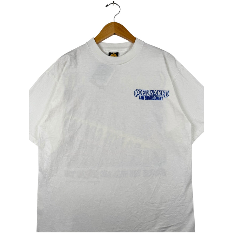 Vintage Coed Naked law Enforcement Short Sleeve T-Shirt