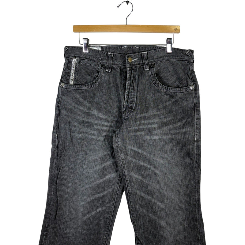 Vintage Parish Wide Leg Denim Jeans 34 x 32
