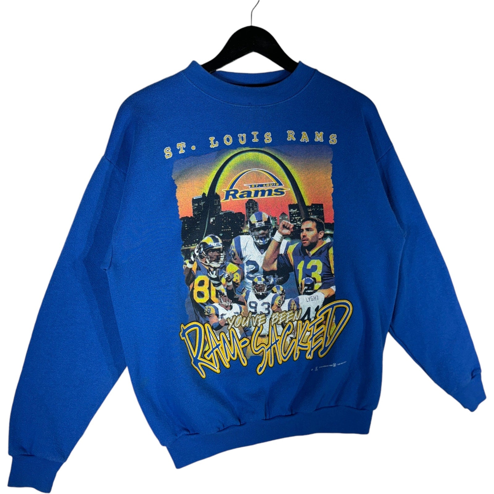 Vintage St. Louis Rams " You've Been Ram-Sacked " Crewneck