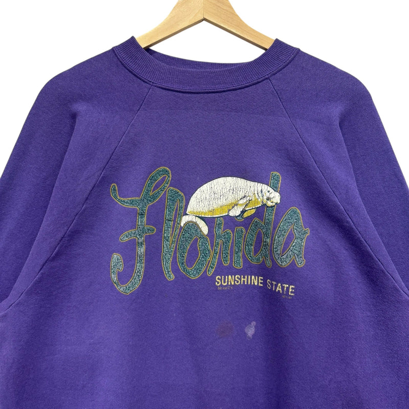 Vintage Florida Manatee Spellout Crewneck