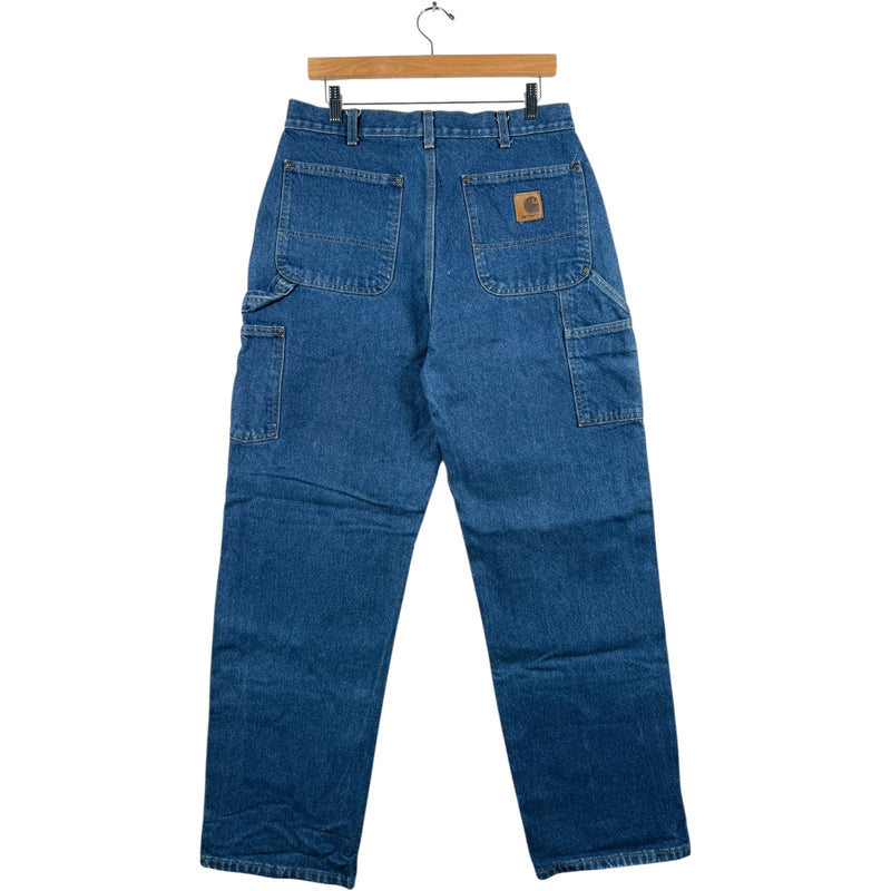 Vintage Carhartt Double Knee Denim Jeans 34 x 32