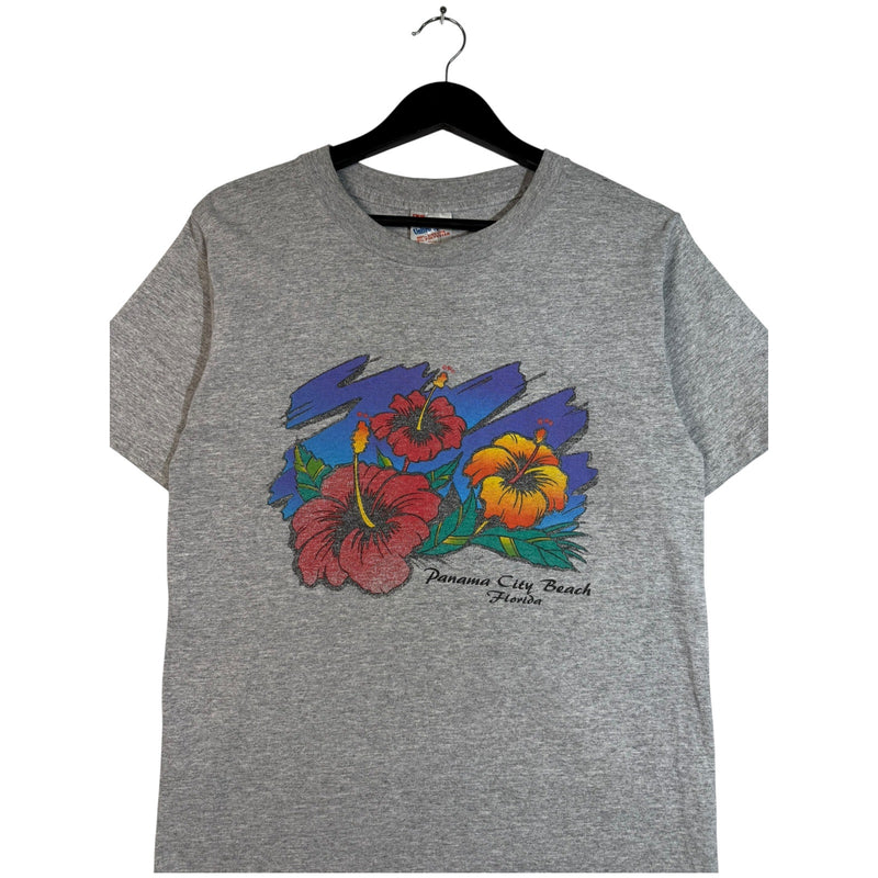 Vintage Panama City Beach Flower Souvenir T-Shirt