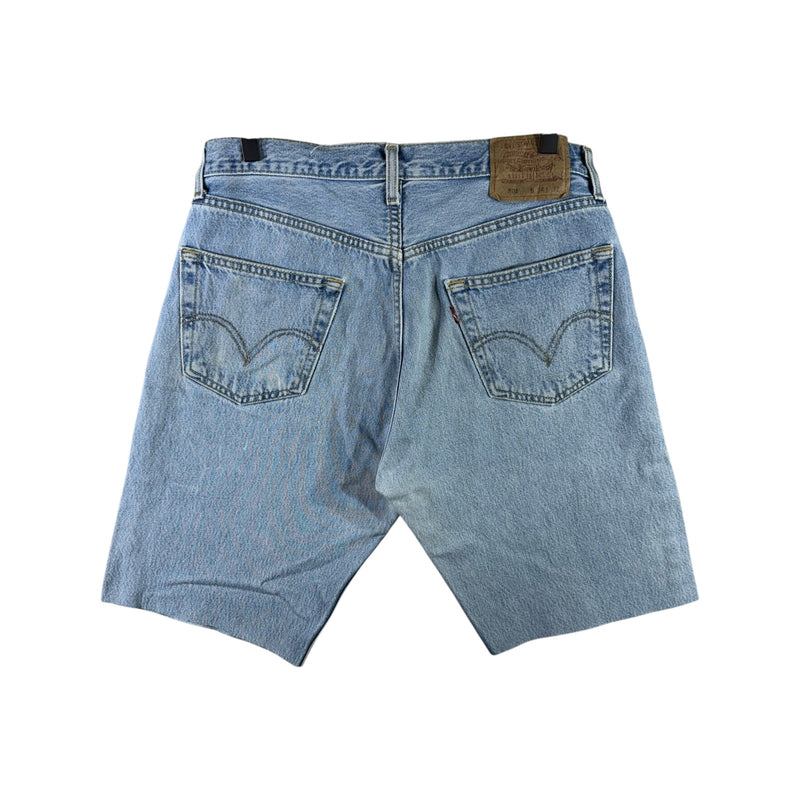 Vintage Levi's 501 Denim Raw Hem Cut Off Shorts 34