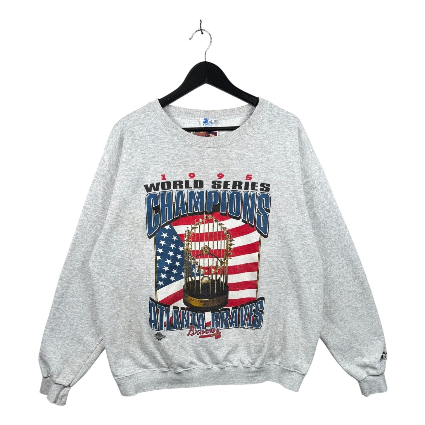 Vintage Starter Atlanta Braves World Series Crewneck