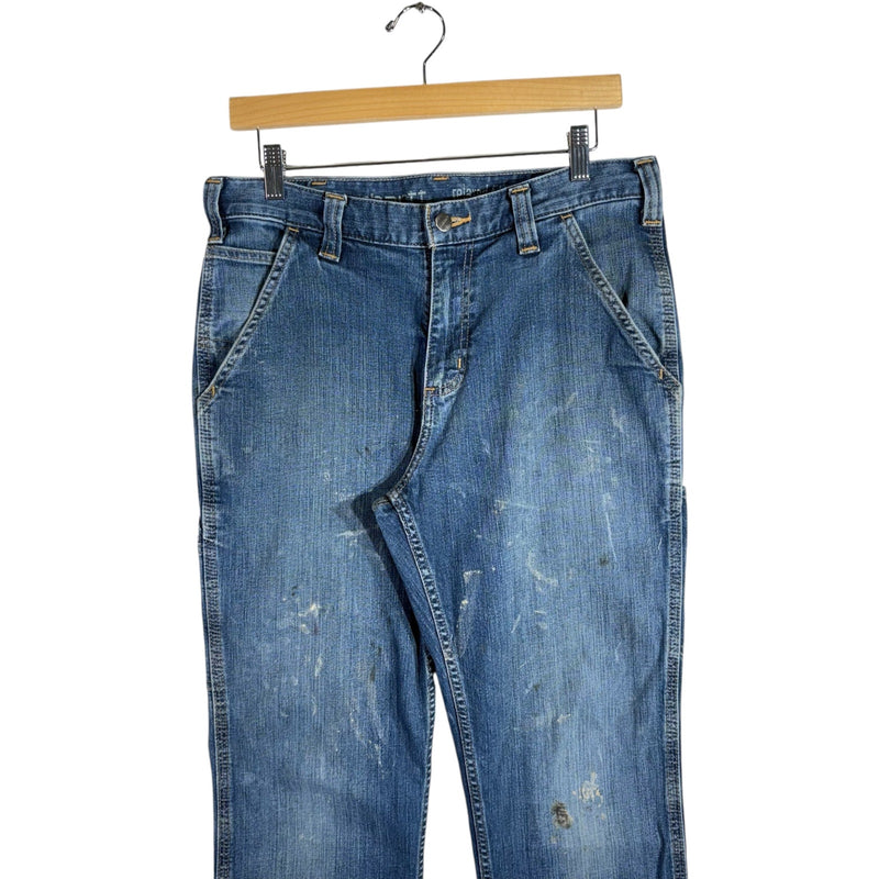 Vintage Carhartt Slim Fit Denim Carpenter Pants 32x30