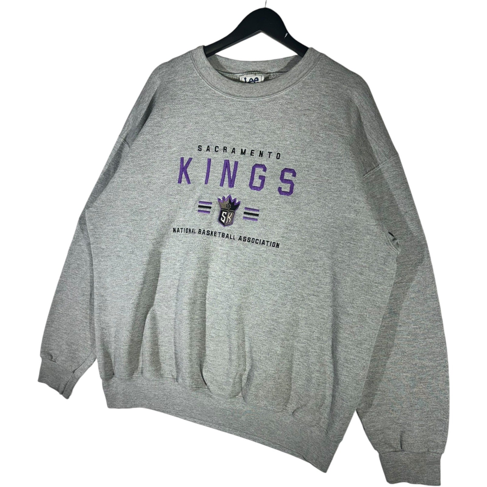 Vintage Sacramento Kings NBA Spellout Crewneck 90s