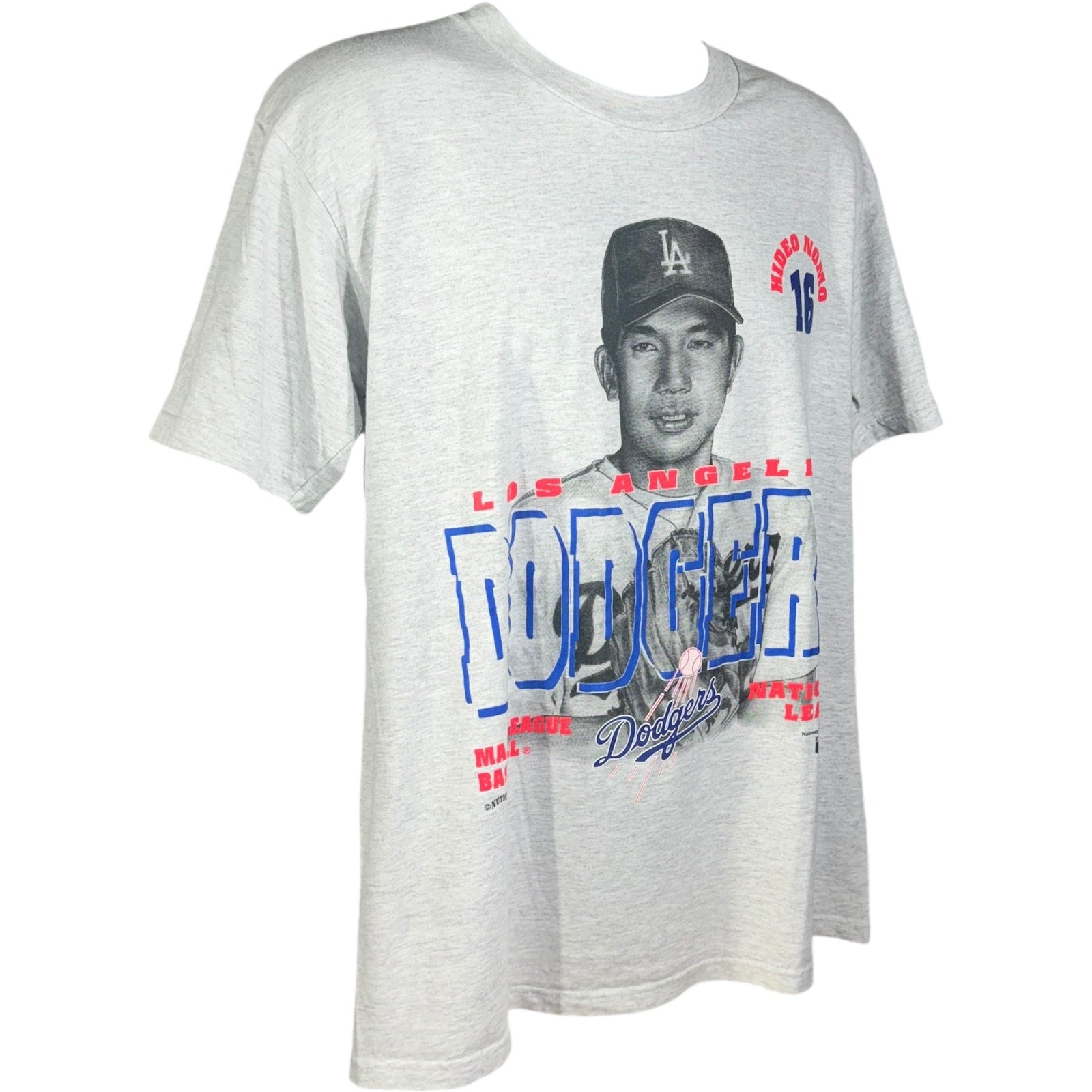 Vintage Los Angeles Dodgers Hideo Nomo Nutmeg Tee 1995