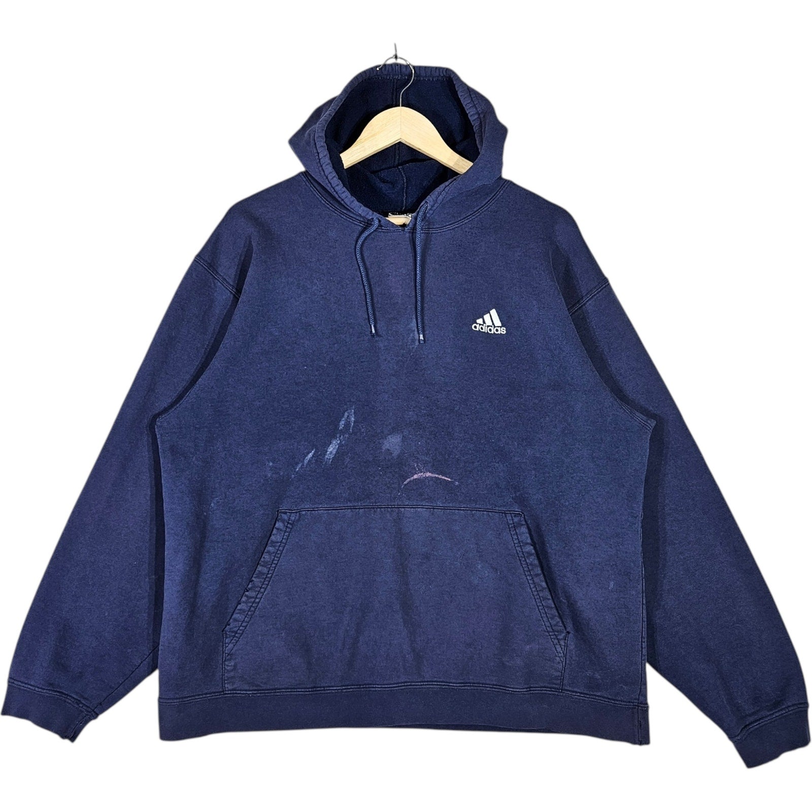 Vintage Adidas Mini Spellout Logo Hoodie