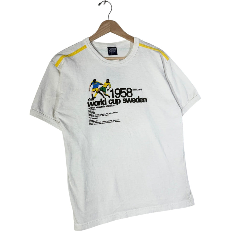 Vintage World Cup Sweden 1958 Football Short Sleeve T-Shirt