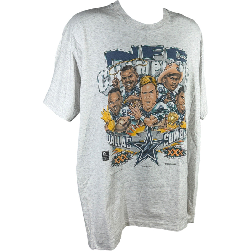 Vintage Dallas Cowboys NFC Champs Caricature Art NFL Tee