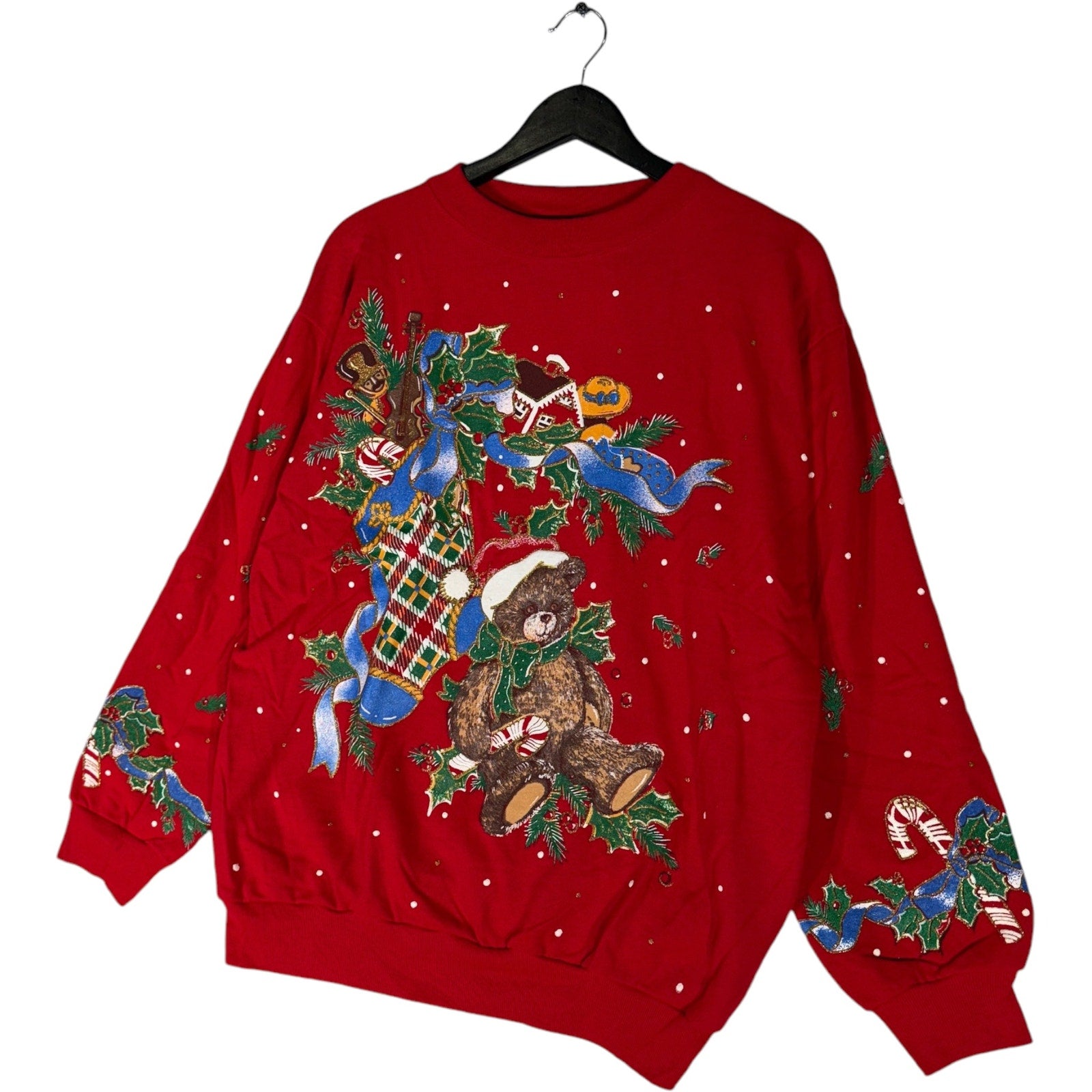 Vintage Christmas Bear Holiday Crewneck 90s