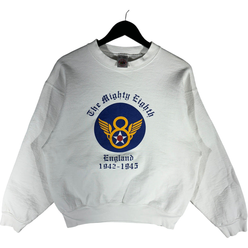 Vintage England WWII The Mighty Eight Air Force Crewneck