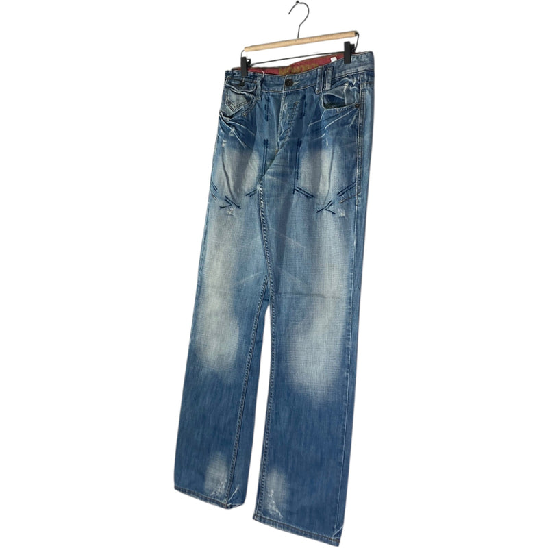 Vintage Faded Straight Leg Denim Jeans 32x32