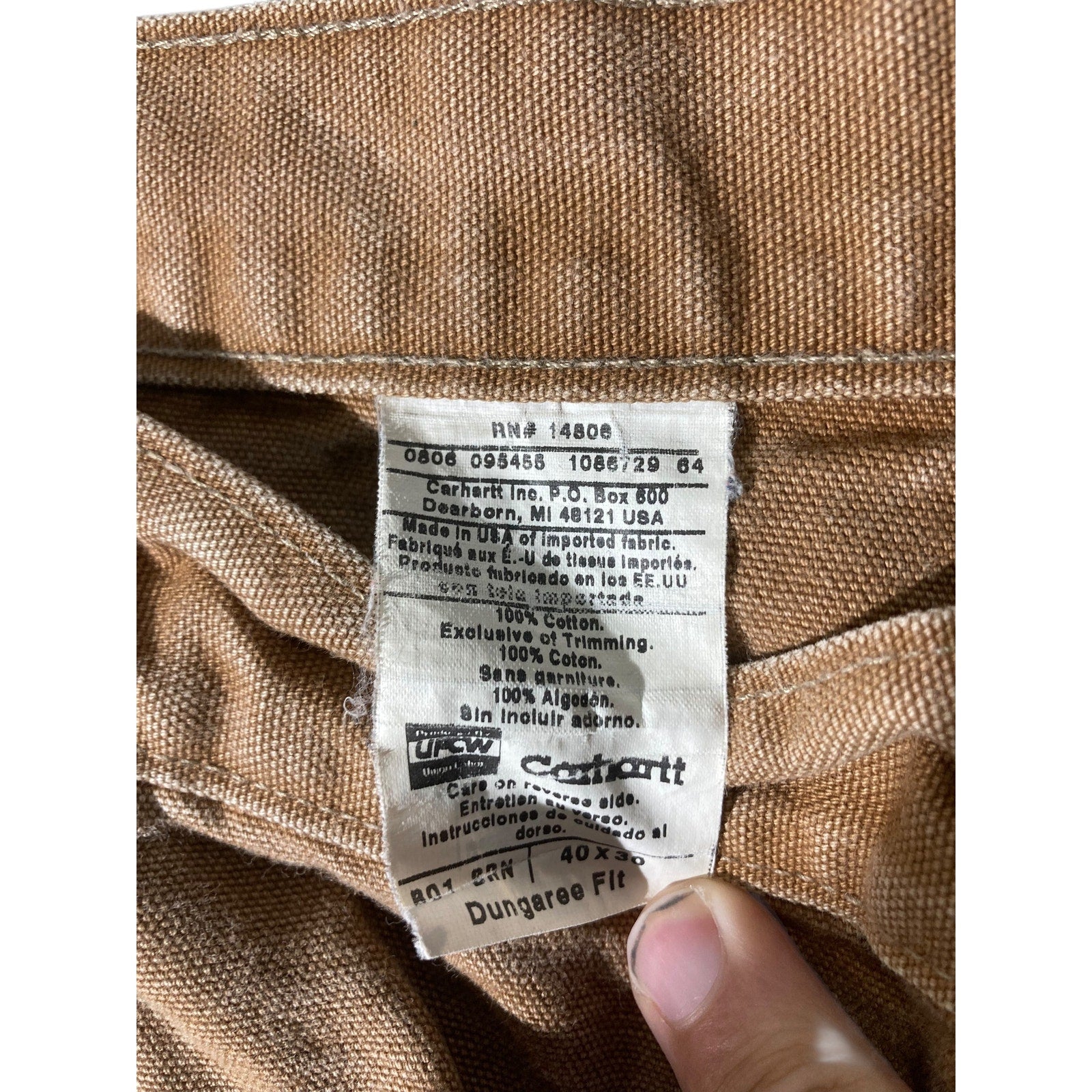 Vintage Carhartt Double Knee Carpenter Pants 40x30