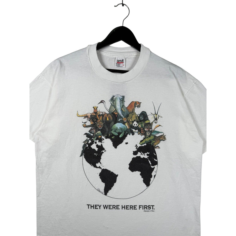 Vintage Animals They Were Here First T-Shirt
