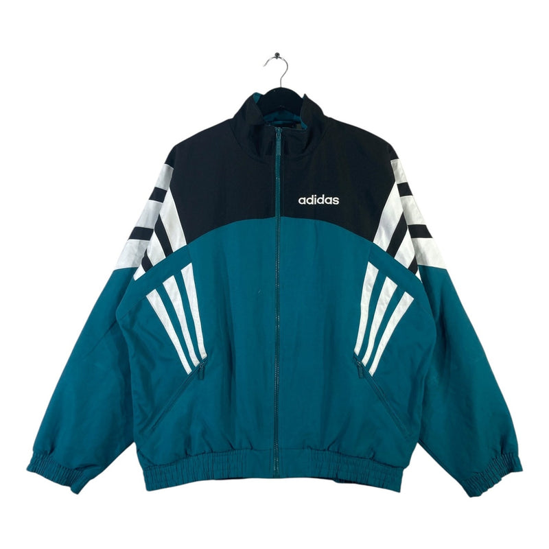 Vintage Adidas Chest Logo Print 3-Stripes Track Jacket