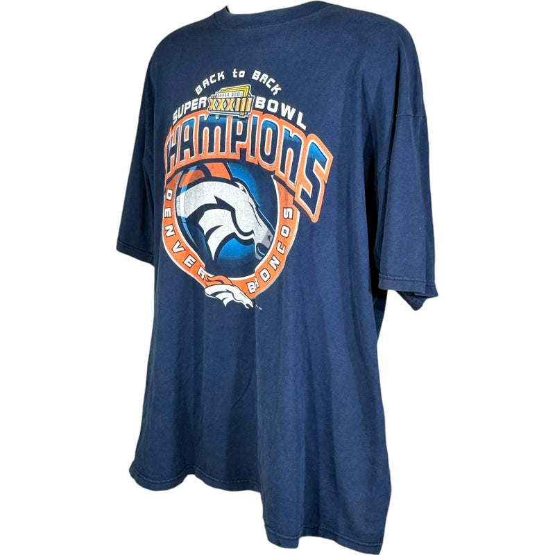 Vintage Denver Broncos "Back to Back" Super Bowl Champs Tee