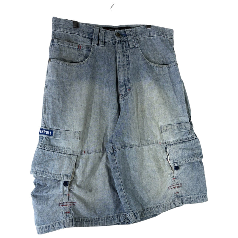 Vintage Southpole Wide Leg Denim Cargo Shorts 32