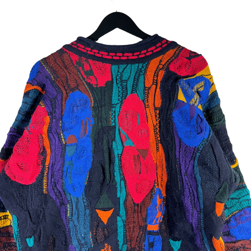 Vintage Coogi 3D Knit Cardigan Sweater