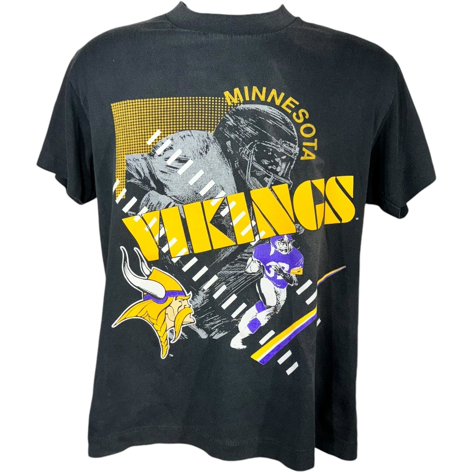 Vintage Minnesota Vikings Big Print NFL Tee 90s