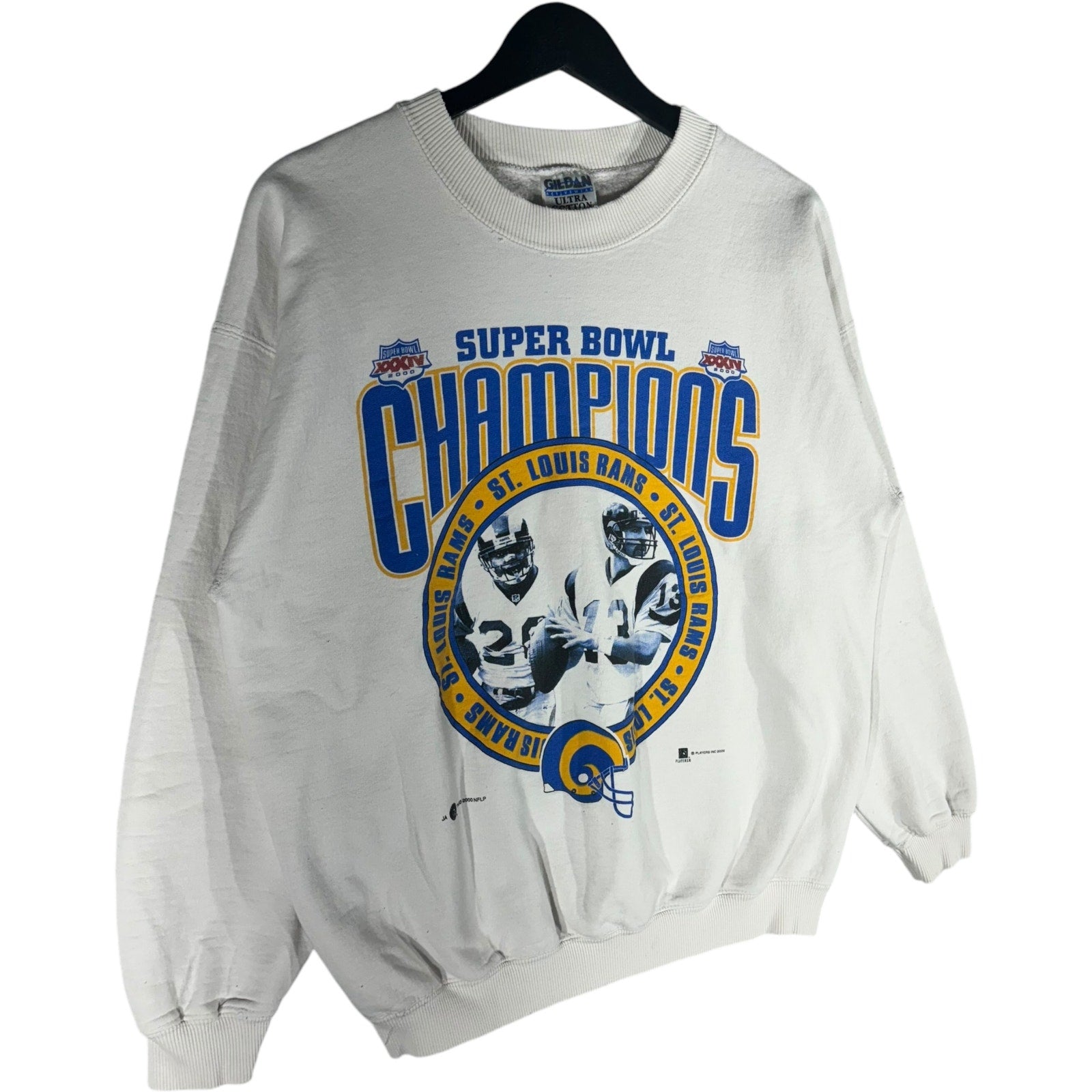 Vintage NFL St. Louis Rams Super Bowl 34 Champions Crewneck