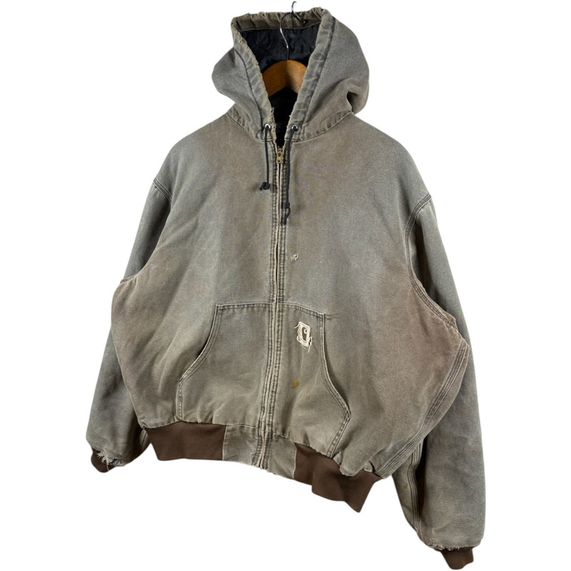 Vintage Carhartt Insulated Quilt Active Jac Hoodie Full Zip Jacket