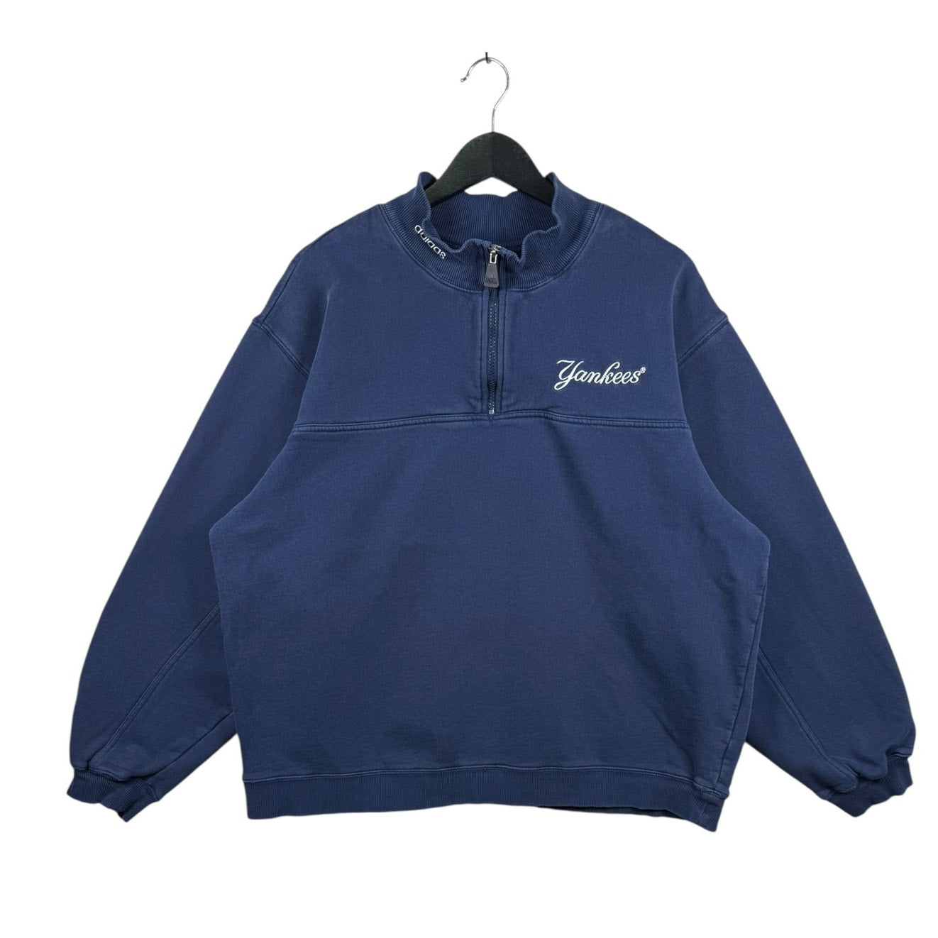 Vintage Adidas Yankees MLB 1/4 Zip Pullover Sweatshirt