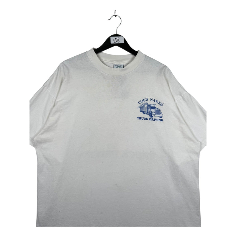 Vintage Coed Naked Truck Driving T-Shirt