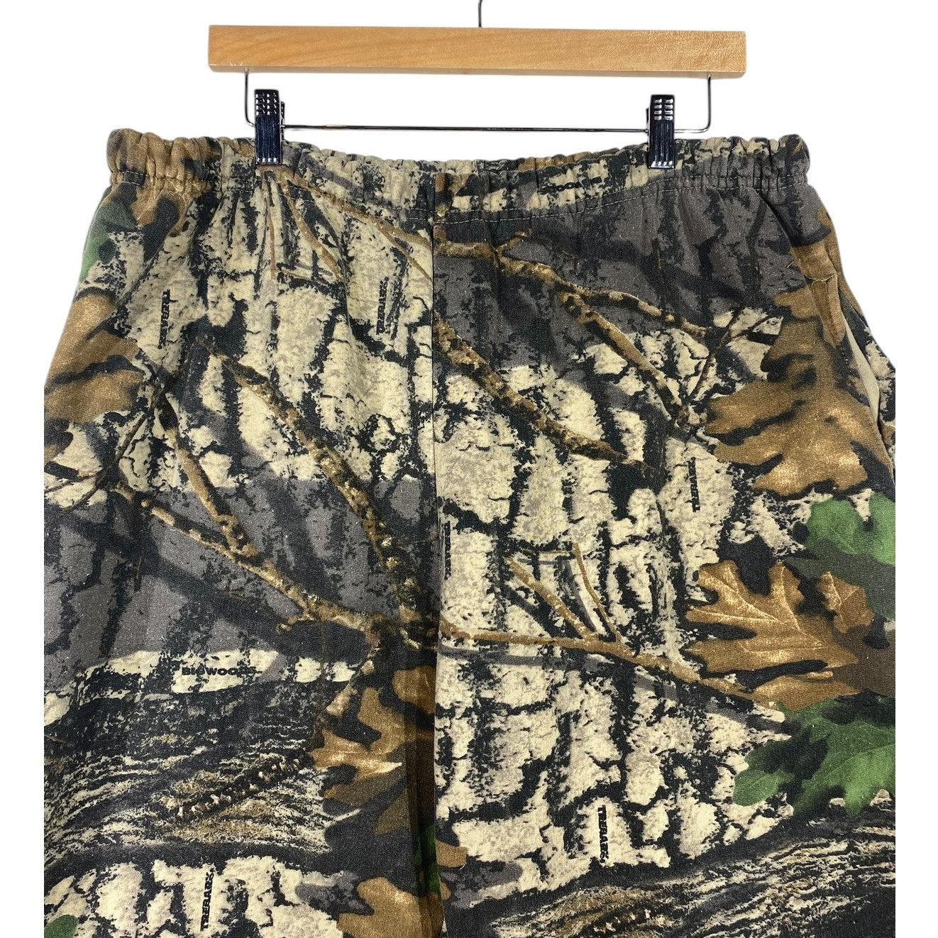 Vintage Woodland Camo Jogger Sweatpants 2X