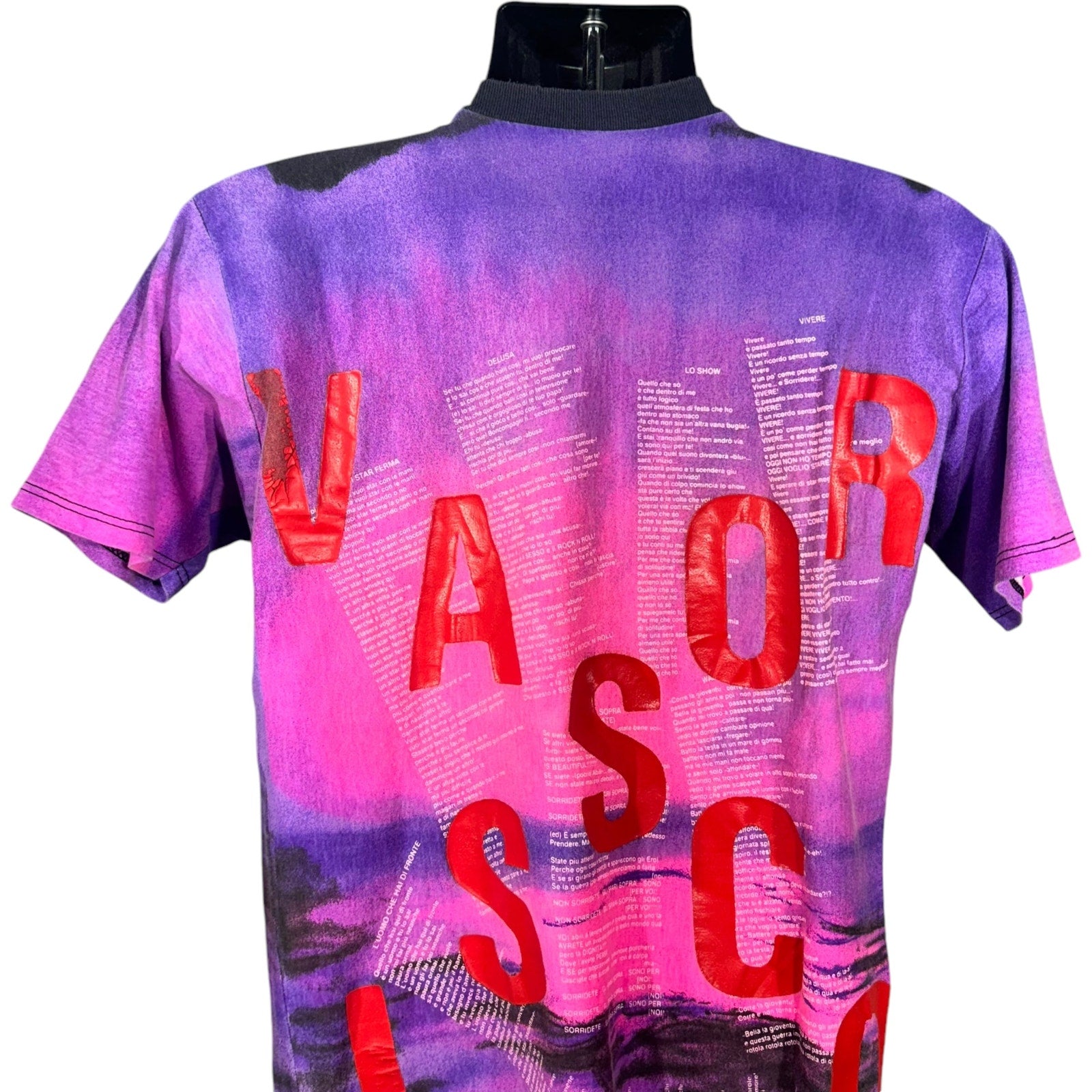 Vintage Vasco Rossi Musician AOP Tee