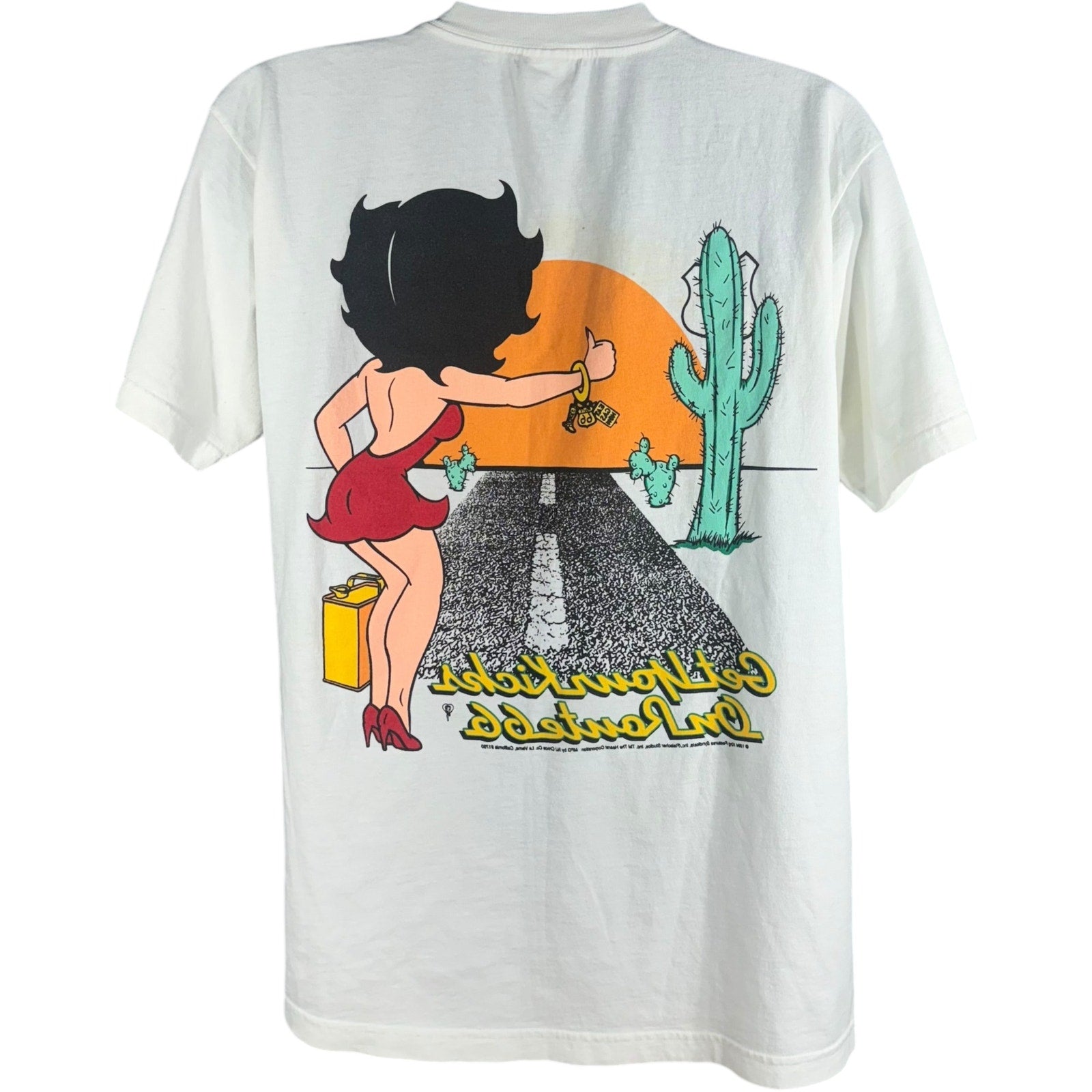 Vintage Betty Boop "Get Your Kicks On Route 66" Tee 1994