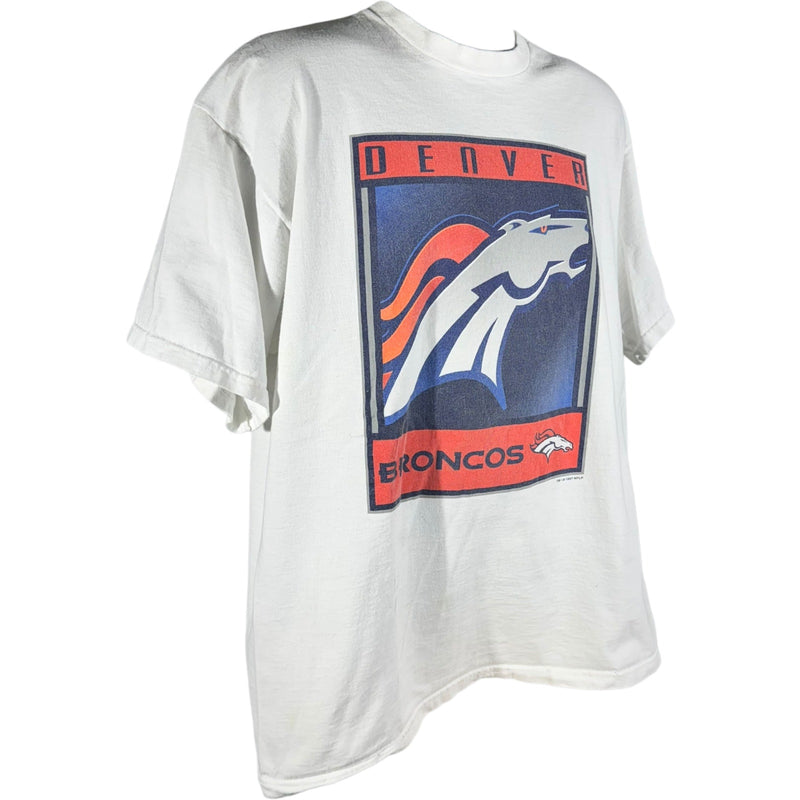 Vintage Pro Player Denver Broncos NFL Logo Tee 90s