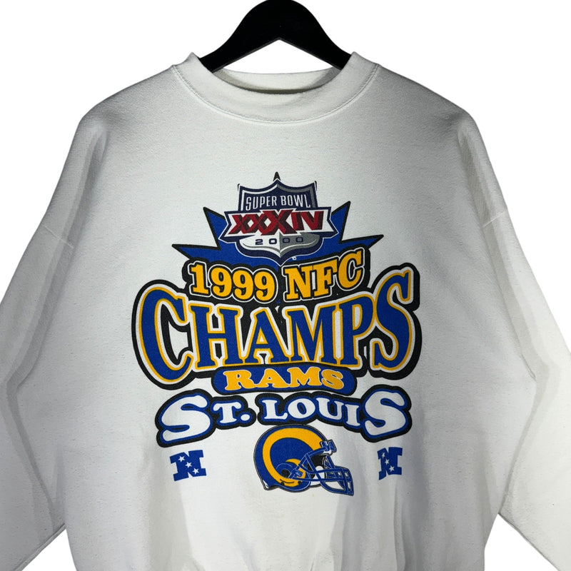 Vintage NFC Champs St Louis Rams Crewneck 1999