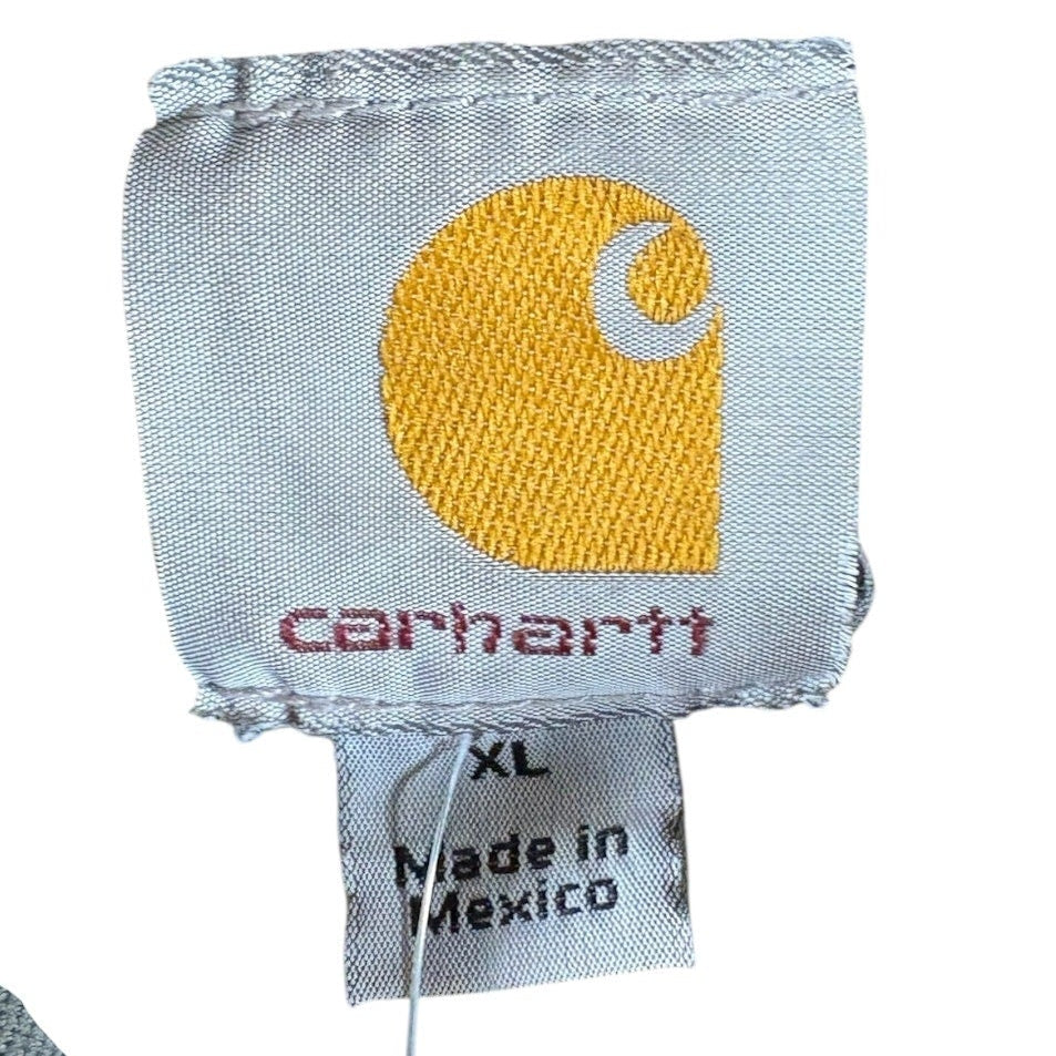 Vintage Carhartt Canvas Full Zip Hooded Workwear Jacket