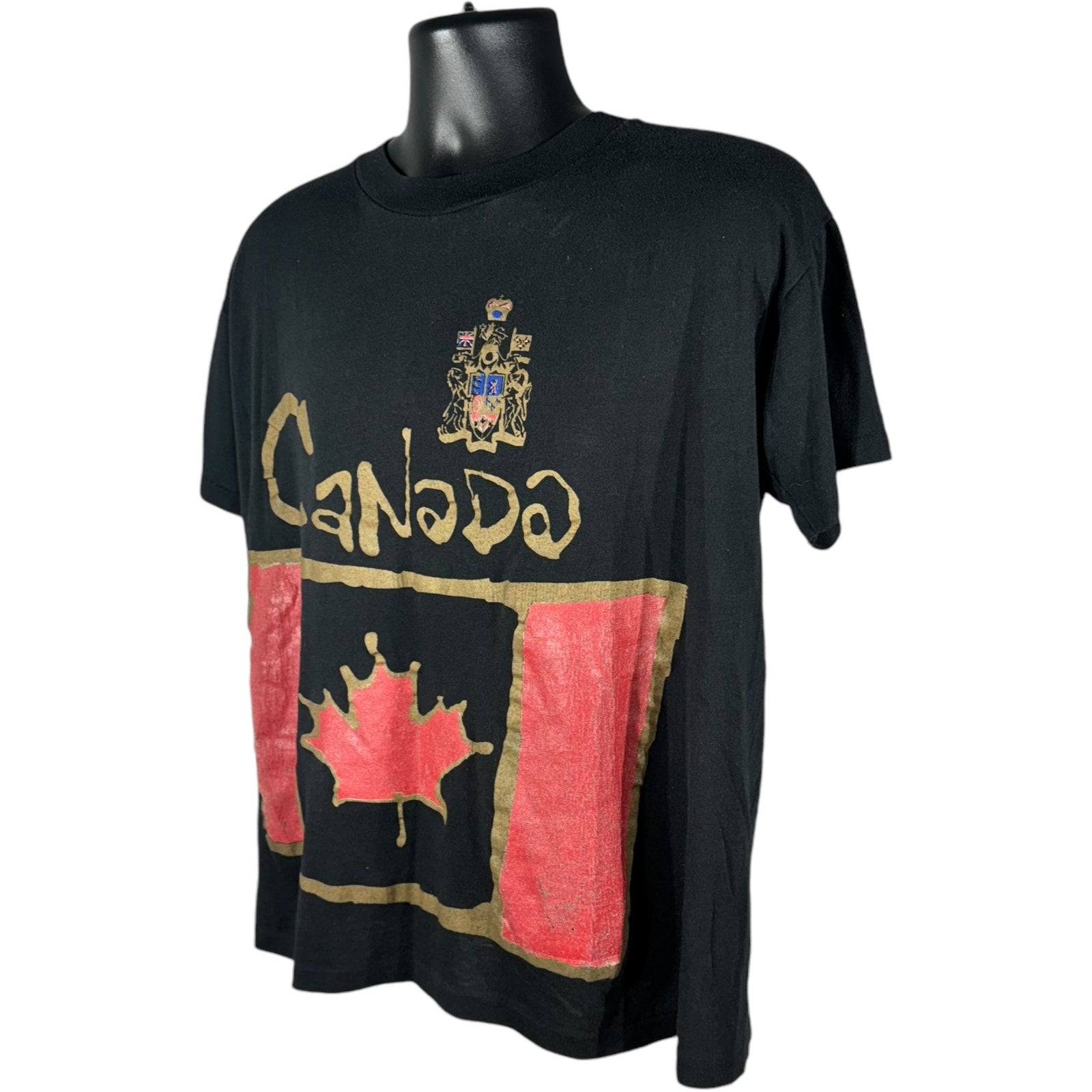 Vintage Canada Emblem Flag Souvenir Tee