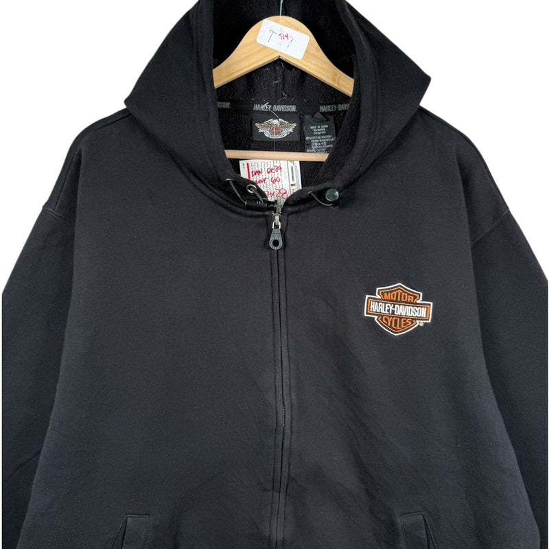 Vintage Harley Davidson V-Twin Power Graphic Hoodie