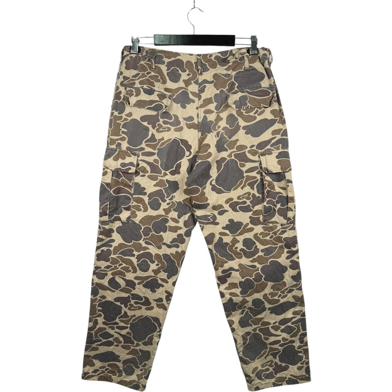 Vintage Duck Bay Camo Military Woodland Cargo Pants 36