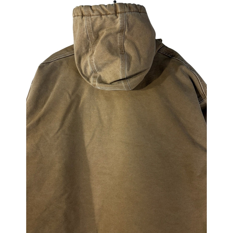 Vintage Carhartt Hooded Full Zip Canvas Workwear Jacket